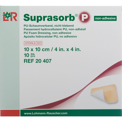 Suprasorb P Schaumverband 10x10cm non Adhesiv 10 Stück buy online