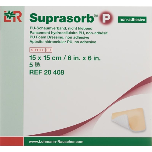 Suprasorb P Schaumverband 15x15cm N Klebe 5 Stück buy online