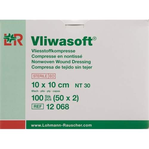 Vliwasoft Nw Kompresse 10x10cm 6-fach Steril 50x 2 Stück buy online