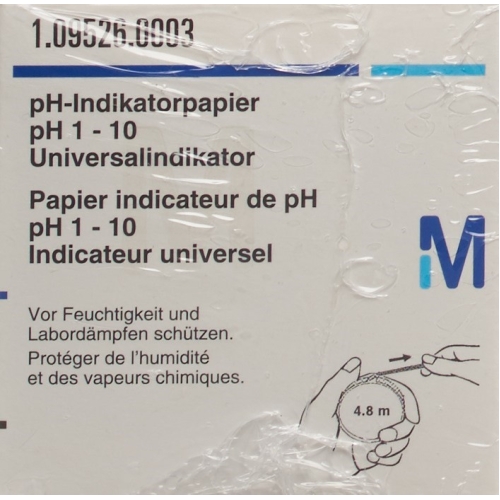 Merck Universal Indikator Papier Rolle pH 1-10 3 Stück buy online