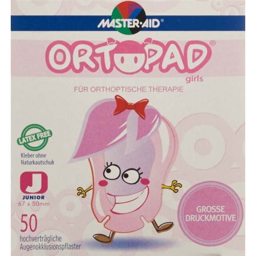 Ortopad Occlusionspflaster Juni Girls -2j 50 Stück buy online