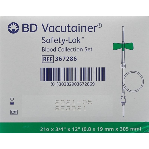 Vacutainer Blutentnah Set 21gx3/4 Grün Lang 50 Stück buy online