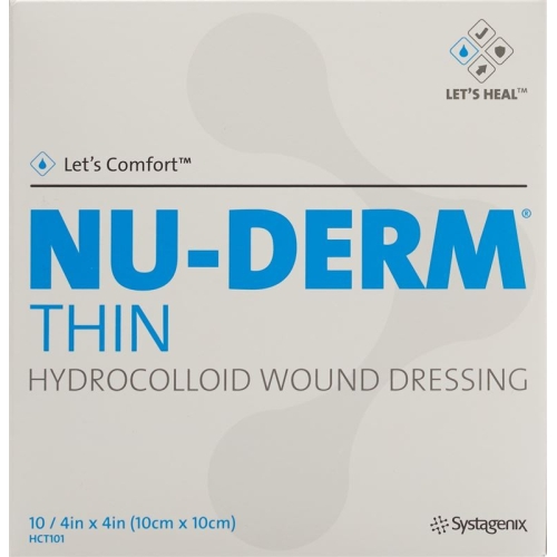 Let’s Comfort Nu-Derm Thin Hydrokolloidverband 10x10cm 10 Stück buy online