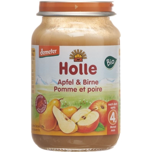 Holle Apple & Pear from the 4th month Organic 190g buy online