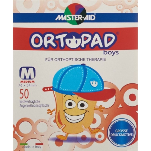 Ortopad Occlusionspflast Medium Boys 2-4j 50 Stück buy online