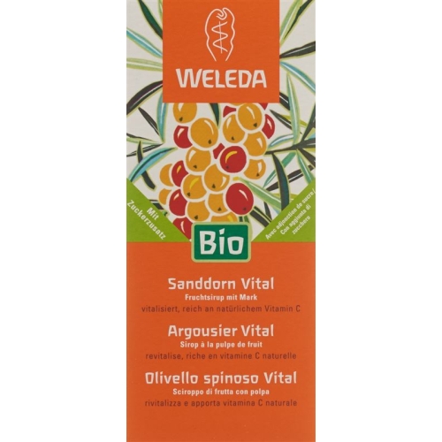 Weleda Sanddorn Vital Sirup Flasche 250ml buy online