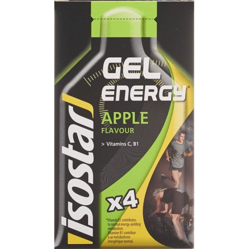 Isostar Energy Gel Apple 4 sachets 35g buy online