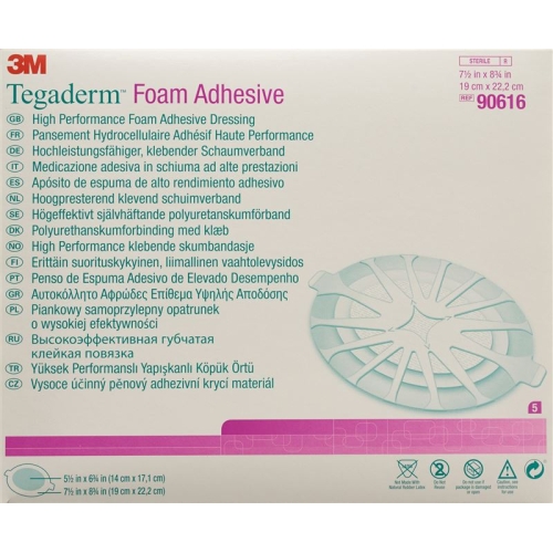 3M Tegaderm Foam Adhesive Schaumkompresse 14x17.1cm 5 Stück buy online