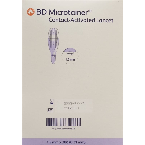 BD Microtainer Lanzetten 30g x 1.5mm Lila 200 Stück buy online