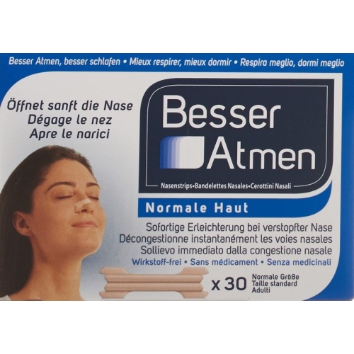 Besser Atmen Nose Strips Beige Normal 30 pieces buy online