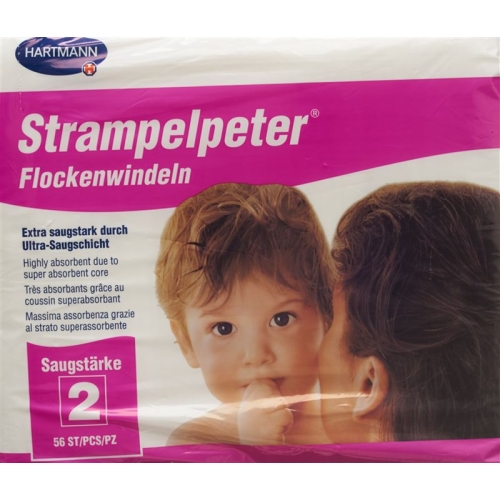 Strampelpeter Flockenwindeln Saugstärke 2 56 Stück buy online