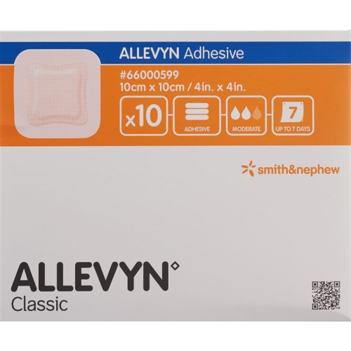 Allevyn Adhesive Wundkompressen 10x10cm 10 Stück buy online