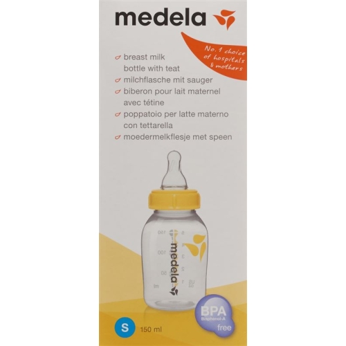 Medela Milchflasche mit Sauger 150ml S buy online