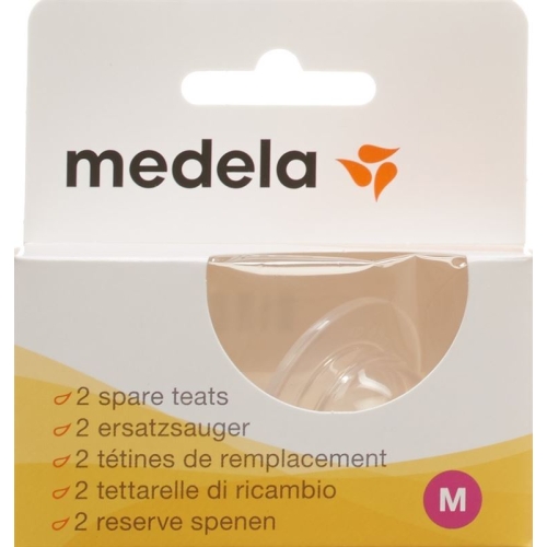 Medela Ersatzsauger 2 Stück mit mittlerem Fluss Grösse M buy online