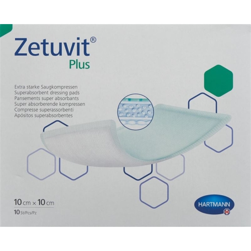 Zetuvit Plus Absorptionsverband 10x10cm 10 Stück buy online