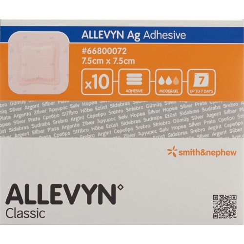 Allevyn Ag Adhesive Wundkompressen 7.5x7.5cm 10 Stück buy online