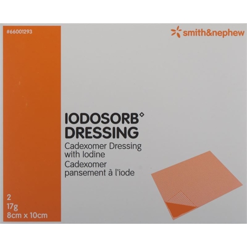 Iodosorb Dressing 17g 8x10cm 2 Stück buy online