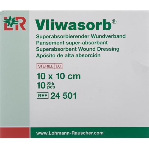 Vliwasorb Wundverband 10x10cm Steril 10 Stück buy online