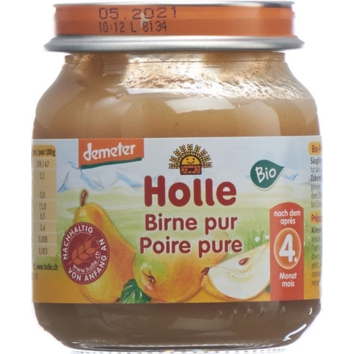 Holle Pure Pear from the 4th month Organic 125g buy online