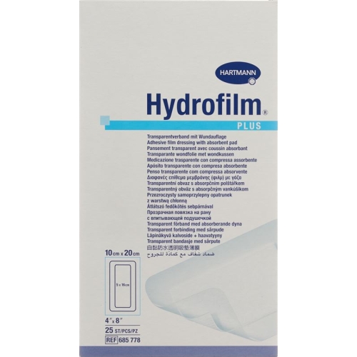 Hydrofilm Plus Wundverband Film 10x20cm Steril 25 Stück buy online