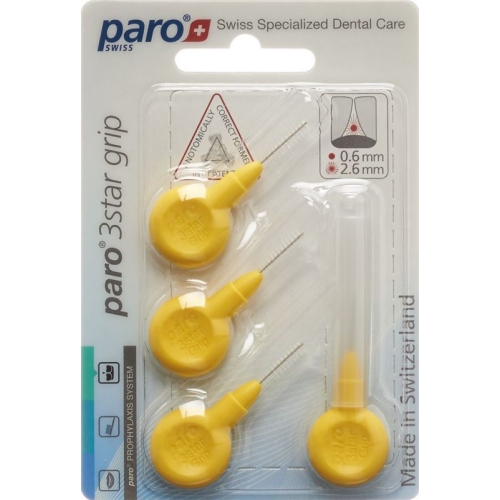 Paro 3star-Grip 2.6mm Gelb Zylin 4 Stück buy online