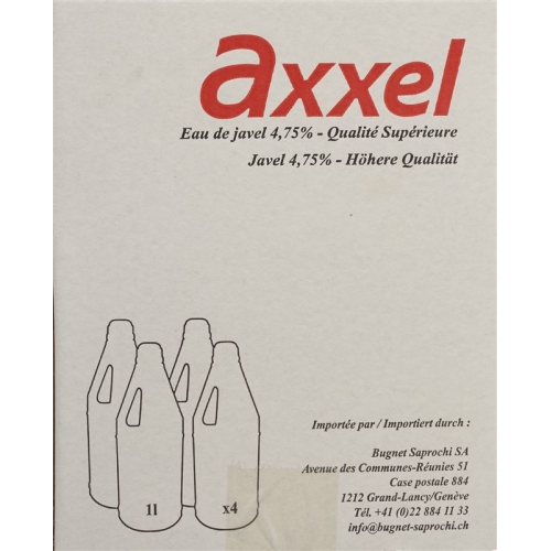 Axxel Javel Flüssig 4.75% Classic 4 Flasche 1L buy online