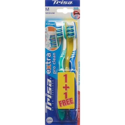 Trisa Toothbrush Extra Duo Medium buy online