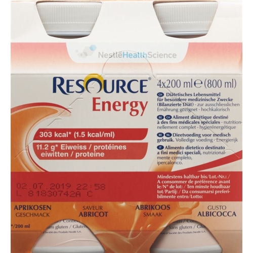 Resource Energy Aprikose 4x 200ml buy online