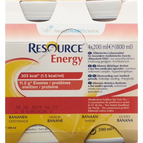 Resource Energy Banane 4x 200ml buy online