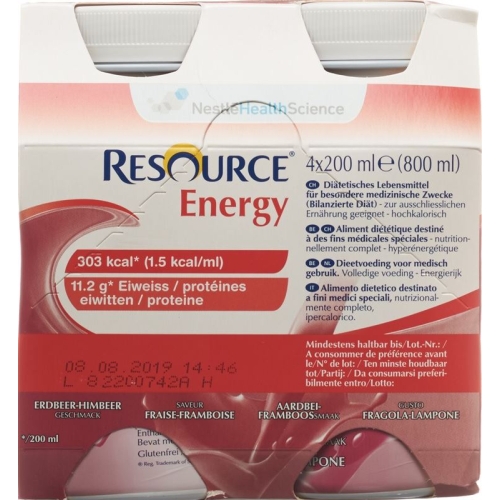 Resource Energy Erdbeer-Himbeer 4x 200ml buy online