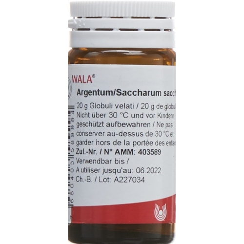 Wala Argentum/saccharum Globuli Flasche 20g buy online