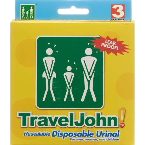 Traveljohn Einweg Urinal Unisex 3 Stück buy online