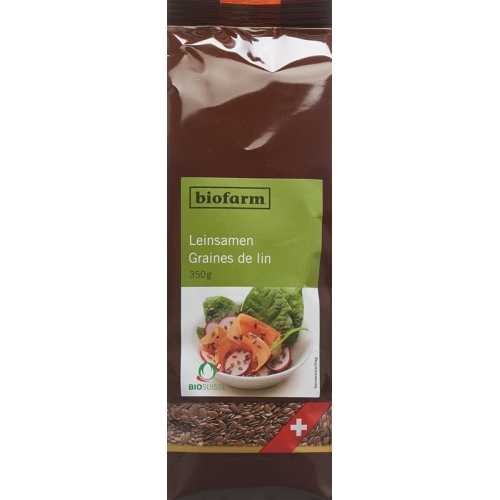 Biofarm Leinsamen Ch Knospe Beutel 350g buy online