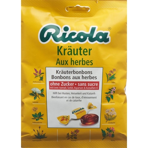 Ricola Kräuter Bonbons ohne Zucker Beutel 125g buy online