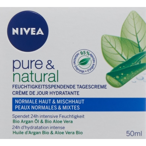 Nivea Visage Pure & Natural Feuchtigkeitsspendende Tagescreme 50ml buy online