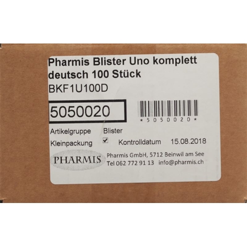 Pharmis Blister Uno Komplett 100 Stück buy online