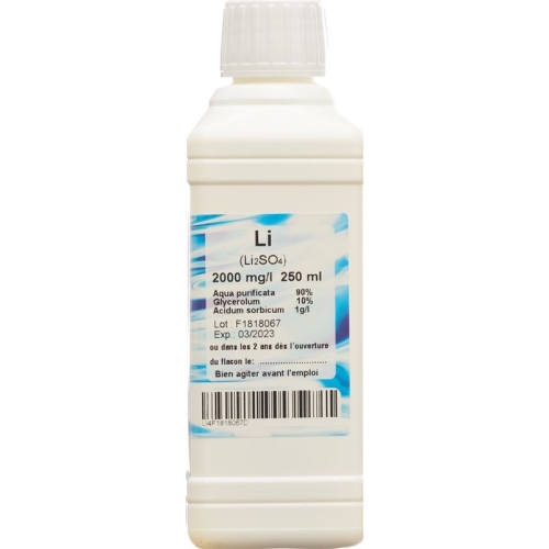 Oligopharm Lithium Lösung 2000mg/l 250ml buy online