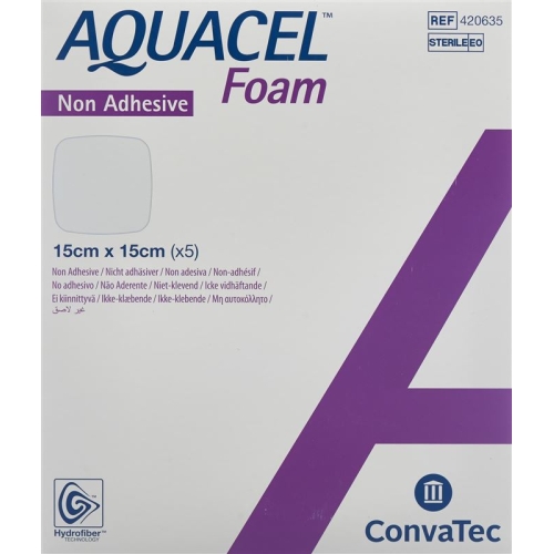 Aquacel Foam 15x15cm Non-Adhesive 5 Stück buy online