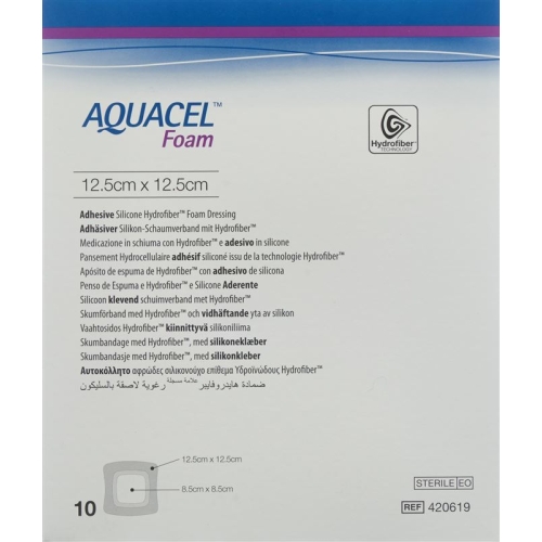 Aquacel Foam 12.5x12.5cm Adhesive 10 Stück buy online