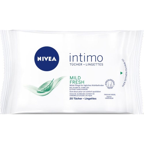 Nivea Intimo Natural Fresh wipes 20 pieces