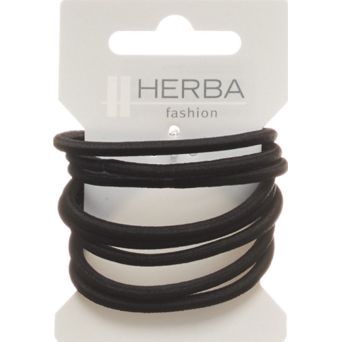 Herba hair tie 5cm black 8 pieces
