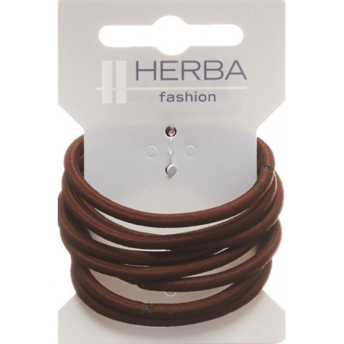 Herba hair tie 5cm brown 8 pcs