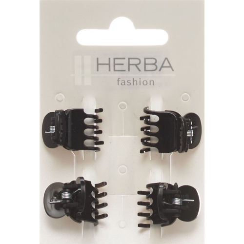 Herba Pinzettina 1.6cm black 4 pcs