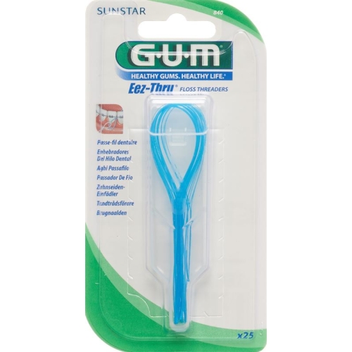 GUM SUNSTAR EEZ THRU floss threader 25 pcs