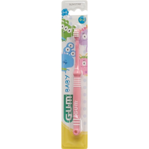 assorted GUM SUNSTAR baby toothbrush 0-2 years