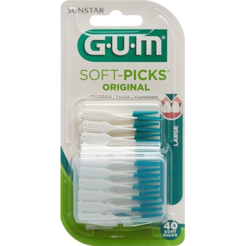 GUM SUNSTAR bristles Softpicks Large 40 pcs