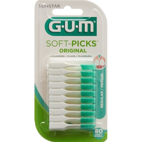 GUM SUNSTAR bristles Soft picks Regular 80 pcs