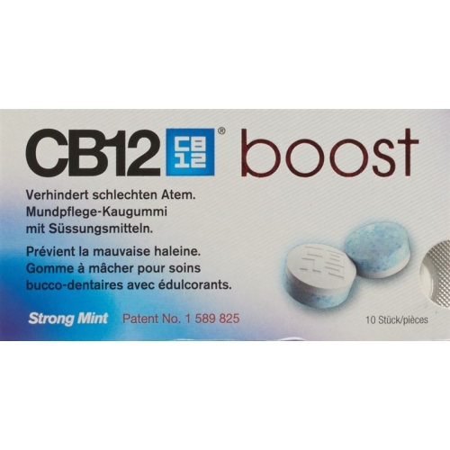 CB12 boost oral care gum Strong Mint 10 pcs