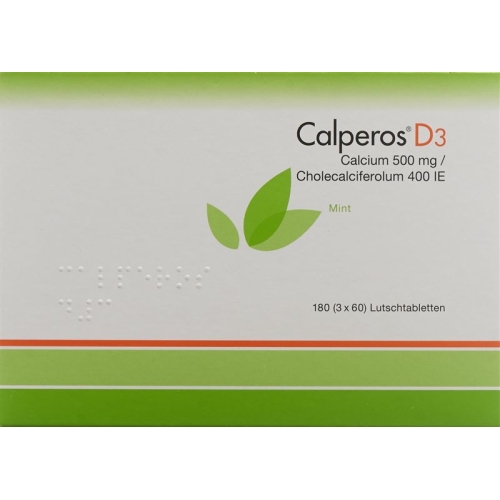 Calperos D3 Lutschtabl mint Ds 180 pcs