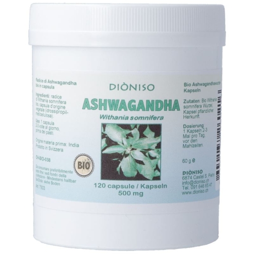 Dioniso Ashwagandha Kapseln Dose 120 Stück buy online